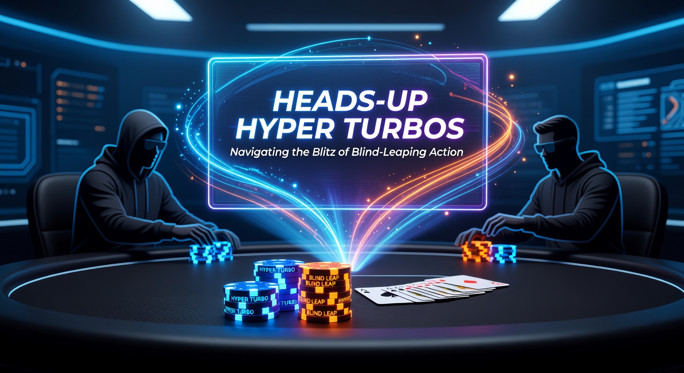 Detaillierte Push-Fold-Chart für Heads-Up Hyper Turbos mit markierten Ranges für verschiedene Stackgrößen