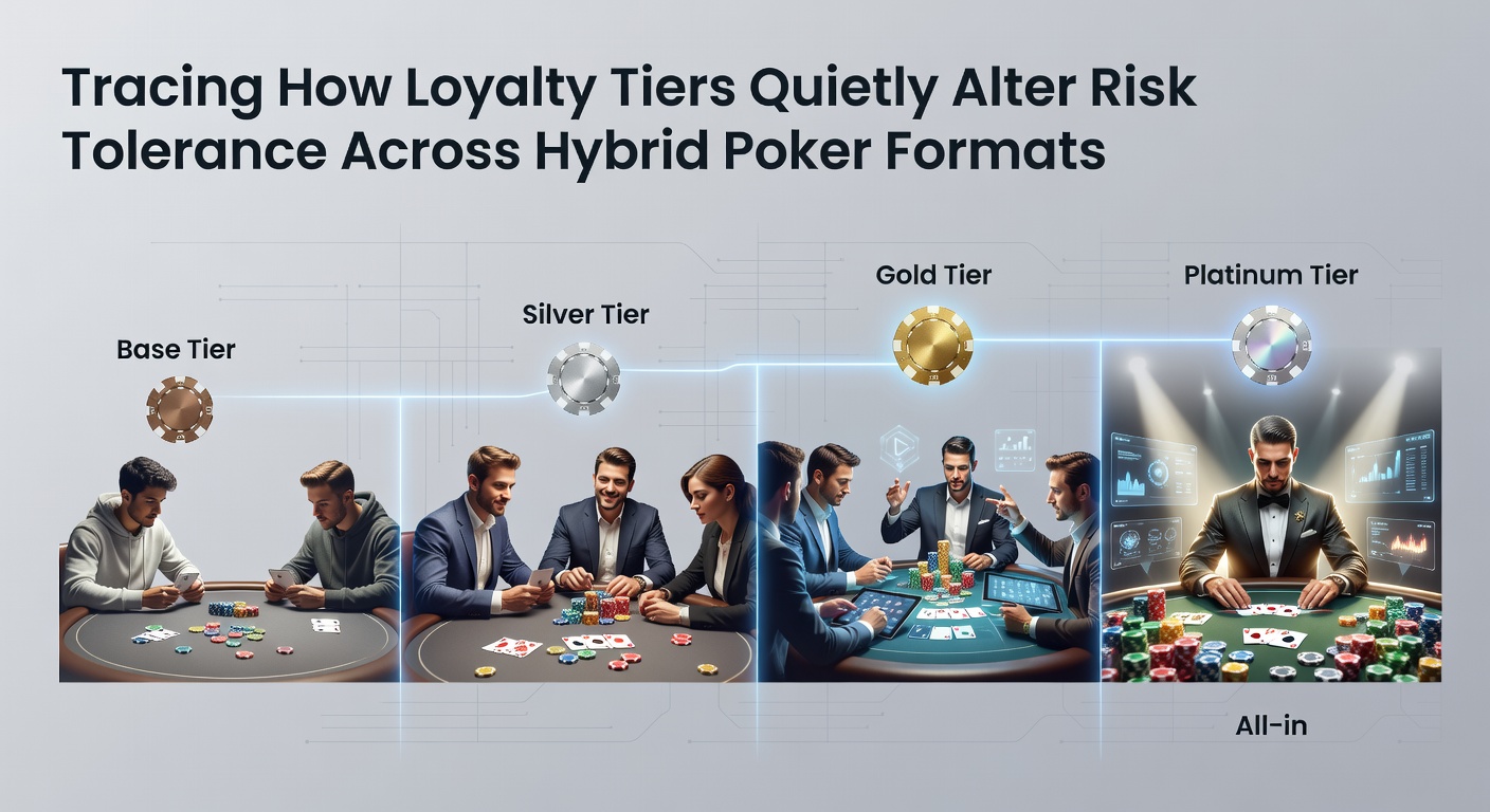 Darstellung von Poker-Tischen mit Loyalitätsindikatoren in hybriden Spielvarianten